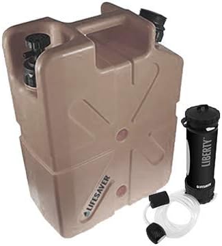 Lifesaver Jerrycan 20,000 Liter MilSpec TacPack with 2,000 Liter Bottle Combo! Bacteria and Virus Removal!