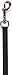 Coastal Pet Single-Ply Dog Leash - Sturdy Pet Leash - Comfortable & Stylish - Resists Fraying - Vibrant & Fade-Resistant Color - Black, 3/8