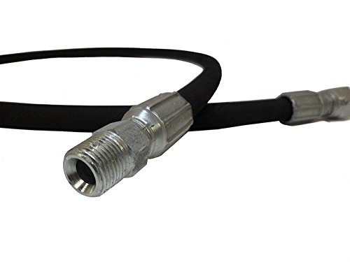 Hose Reel Connector Hose for Pressure Washing, 2FT Hose ,3/8-Inch Male Pipe Thread, 4000 PSI Rated (2 Feet) - Thumbnail 5