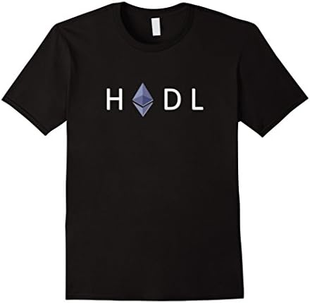 Mens Hodl Ethereum Crypto T-Shirt Large Black