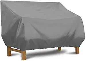 Blue Cloud 2-Seater Heavy Duty Patio Bench Loveseat Cover, 100% Waterproof Outdoor Sofa Cover, Lawn Patio Furniture Covers with Air Vent,54