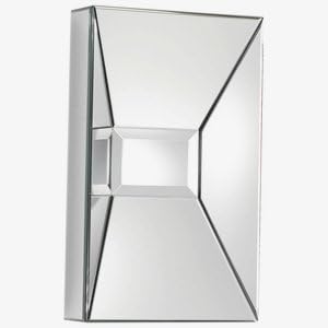 Cyan lighting 06381 Pentallica - 15.75" Rectangle Mirror, Clear Finish