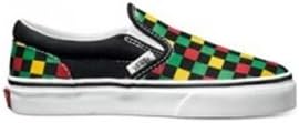 coloured checkerboard vans
