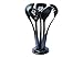 Magic Cuisine Nylon 5pc Kitchen Utensils Set with Stand - Black Color - Home Cooking Tool - Soup Ladel - Slotted Turner - Spoon - Slotted Spoon - Spaghetti Server Kitchen Accessories