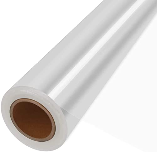 JOYIT 110 ft Cellophane Wrap Roll (35 in x 110 ft) - 3 Mil Thickness, Clear Bags, Wrapping Paper for Flower Gift Baskets (35