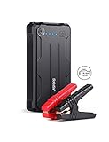 Roav Jump Starter Pro, by Anker, 800A Peak 12V for Gas Engines up to 6.0L or Diesel Engines up to 3.0L, Emergency Portable Charger with Advanced Safety Protection, Built-In LED Flashlight and Compass