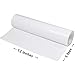Branger HTV Vinyl Rolls - 12 Inch × 5 Feet PU Heat Transfer Vinyl, Easy Cut & Weed Compatible with Cameo Silhouette & Cricut, Iron on Vinyl for DIY T-Shirts, Bags and Other Textiles (White)