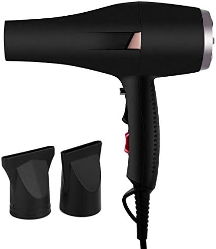 Negative Ionic Hair Dryer Professional Salon Blow Dryer 2000 Watt Fast Dry Hair Dryer with Diffuser Attachments