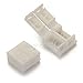 Alightings 4 pin LED Strip Connector for 5050 RGB Waterproof Strip lights,Connect Strip to Strip (Pack of 10)