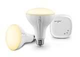 Sengled Smart LED Soft White BR30 Starter Kit, 2700K 65W Equivalent, 2 Smart Light Bulbs & Hub, Works with Alexa & Google Assistant