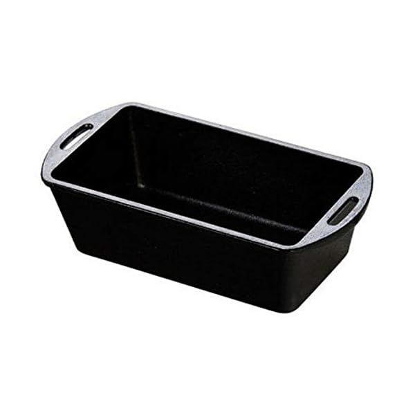 Lodge Lodge Cast Iron Loaf Pan, 5" x 10.25",Black The Home Kitchen Store