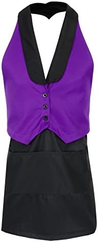 WAISTCOAT APRON ALL IN ONE, TWO PART POCKET, BAR BISTRO, 38"x 28" (97x72cm). INS18