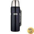 Thermos Stainless Steel King 40 Ounce Beverage Bottle, Midnight Blue