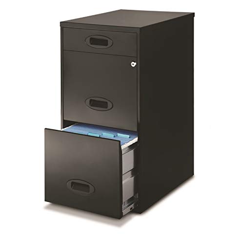 Realspace Soho 3 Drawer Organizer Vertical File Cabinet 27 H X 14 1 4 W X 18 D Black On Galleon Philippines
