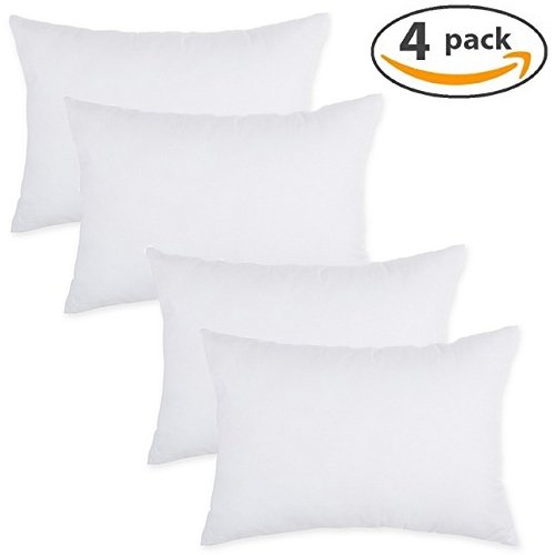 IZO All Supply Premium Hypoallergenic Throw Pillow (12"x20", Non Woven)