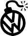 stickout_stickers VW VOLKSWAGEN BOMB SIGN VINYL STICKER DECAL GTI JETTA GOLF BEETLE #004