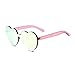 Heart Shape Rimless Sunglasses Transparent One Piece Colorful Sunglasses