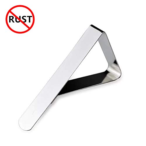 Branger Tablecloth Clips 24 Pack, Stainless Steel Picnic Table Cloth Clips, Flexible Outdoor Indoor Table Cover Clamps/Holders for Party, Camping, Wedding & Household