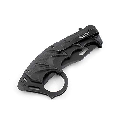 Snake Eye Tactical Everyday Carry Karambit Style Folding Pocket Knife