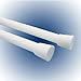 Spring Window Fashions 7/16-Inch Round Spring Tension Rod 11 to 18-Inch Adjustable Width - White, 2 Rods per Pack