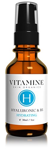 Organic Brightening + Hydrating B5 Gel | Premium Hyaluronic Serum for Eliminating Dark Eye Circles and Nourishing Glowing Skin, 1 Fluid Ounce