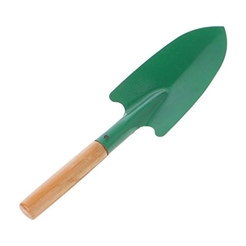 Onpiece Wooden Handle Trowel Shovel Digging Transplanter Garden Tool, 10 Inch