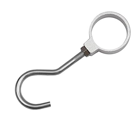 ALU Stangenhaken Ø25mm Kleiderstange Wäschestange Garderobenhaken Haken