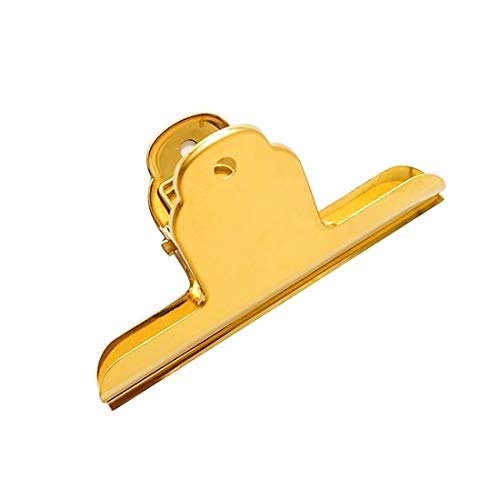 JOMA E-Shop Large Clips Gold, Stainless Steel Binder Clips for for Drawing Board,Documents, Files, Pictures, Home Office Supplies(3 Pack)