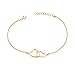 Your Always Charm Double Heart Infinity Knot of Friendship Bracelets (gold)