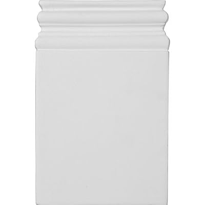 Ekena Millwork PB06X09X01DI 6 1/4-Inch W x 9 3/4-Inch H x 1-Inch P Diane Plinth Block