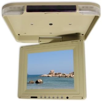 NEW MTV TAN/BEIGE 10.4" FLIP DOWN CEILING CAR MONITOR
