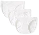 Hanes Women's Ultimate Cotton Stretch Bikini Panty White, 5 (Pack of 3)