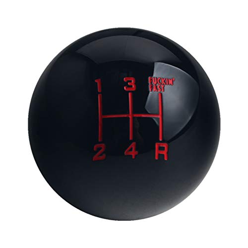 DEWHEL Fing Fast Shift Knob 5 Speed Short Throw Shifter M12x1.25 M10x1.5 M10x1.25 M8x1.25 Black