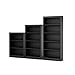 South Shore Axess 4-Shelf Bookcase Pure Black, Contemporary