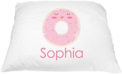 Cute Donut Pillow Case Food Pillowcase, Donut Pillow for Kids, Custom Pillowcase, Personalized Pillowcase for Kids, Donut Pillow with Sprinkles, Donut Decor, Donut Gift Microfiber Pillowcase 20"x30"