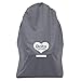 Delta Children Car Seat Gate Check Bag | Universal Fit | Durable, Waterproof Nylon Travel Bag with Shoulder Strap| Protects Car Seat from Dirt, Wear and Tear (Grey)