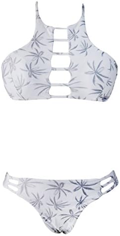 Sexy Women Cut Out Vintage Pin Up Two Piece Tankini( Optional) Charming