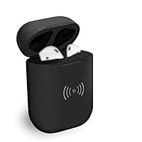 Blandstrs Wireless Charging Case with Sync Button Compatible with Airpods 1 gen & Airpod 2, Air pods Charger Case Replacement, NO EARPODS - Black