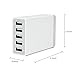 ETvalley 40W/8A 5 Port USB Charger Multi-Port USB Charger for iPhone, iPod, Samsung Tab, Android, Usb Hubs,White