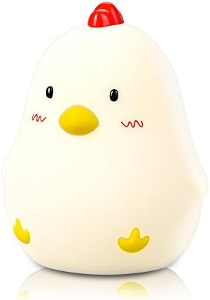 Alarm Clock for Kids,Baby Cute Night Light,Wake Up Light,Beside Lamp,Timer&amp;Snooze,Tap Control,Adjustable Brightness,Rechargeable, OK to Wake, HCL-01