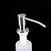 Permande 11 Ounce Kitchen Sink Soap Dispenser Brushed Nickel Kitchen Sink Countertop Dispenser for Deck Installation