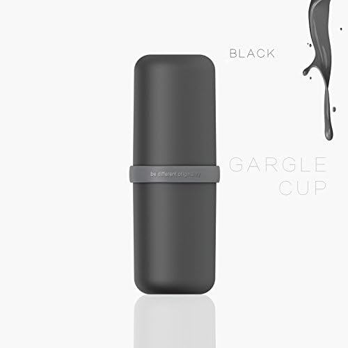 Travel Mug, BABADIO Multifunction Wash Cup Portable Business Trips Handy Travel Toothbrush Toothpaste Organizer - Black