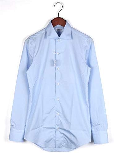 Amazon フィナモレ Firenze フィレンツェ Capri イタリアンカラー シャツ ブルー スリムタイト メンズ シャツ 通販