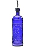 Couronne Co. COUR6541G15MPS Olive Branch Bottle with Pour Spout Cobalt