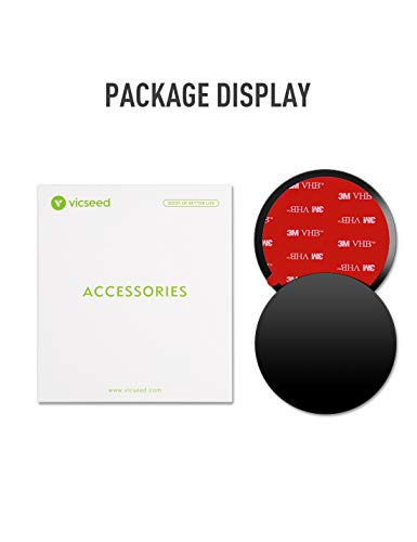 VICSEED 2 Pieces Adhesive Mounting Sticky Disk for Car Dashboards Vehicles Suction Cup Phone Mount with 80mm Diameter
