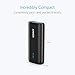 Anker Astro E1 5200mAh Candy bar-Sized Ultra Compact Portable Charger (External Battery Power Bank) with High-Speed Charging PowerIQ Technology (Black)