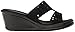 Skechers Cali Women's Rumblers Urban Static Wedge Sandal,Black Cutout,8 M US