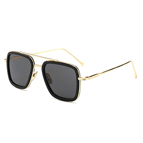 Buy StarLake Cooling Sunglass Metal Body Golden Square Shades UV