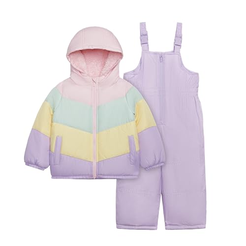 Carter's Girls' Toddler Heavyweight 2-Piece Snowsuit Set – Water Resistant Ski Jacket & Snow Bib