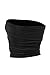 Kurve Women’s Strapless Tube Top - Medium Length Seamless Bandeau Stretchy Sexy Bra Tops, UPF 50+ (Made in USA), Black, Medium/Large